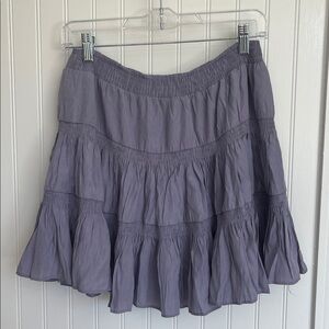 The Impeccable Pig Purple Gathered Skirt